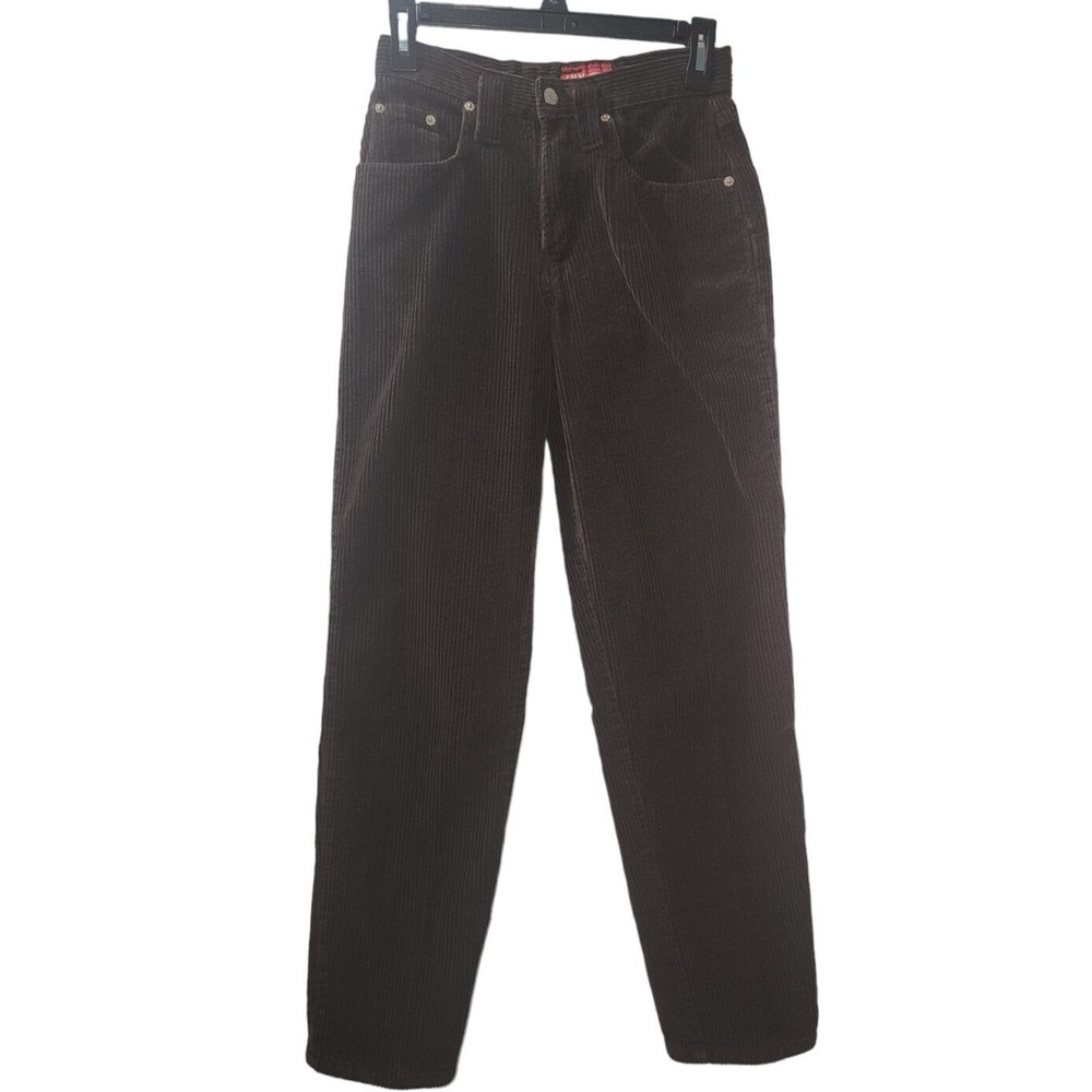 Palmetto's Corduroy Pants High Waist Straight Leg‎ Brown Casual Size 3
